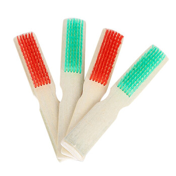 益美得 LSL8562 竹制硬毛鞋刷洗衣房清洁衣物刷子多功能清洁刷子 竹柄彩色鞋刷（颜色随机）