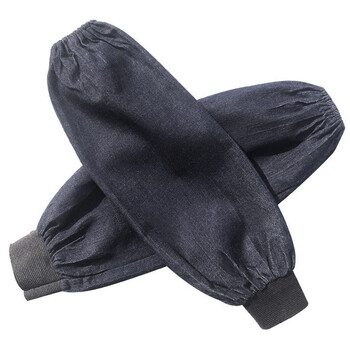 者也（ZYE）加厚耐磨牛仔袖套电焊护袖工作袖套【螺纹款】5双起订