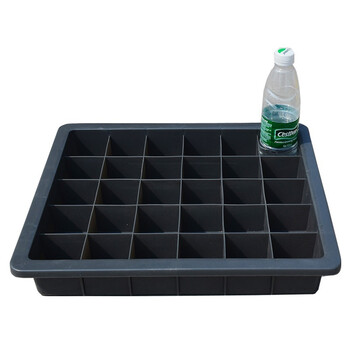 伏兴 分格箱多格塑料收纳盒零件盒周转箱工具箱物料配件盒 蓝色 30格442*375*74mm