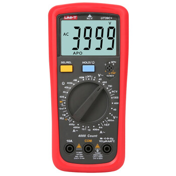 优利德（UNI-T）UT39A+/UT39C+  数字万用表 万能表 电工表 带测温背光 多用表UT39C+