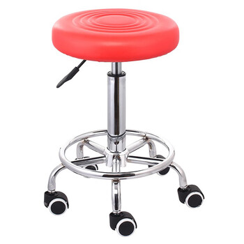 稳斯坦 WST238 水波纹实验室椅子 车间员工旋转升降椅 黑色圆盘款(自行安装)