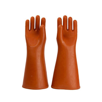 双安 40KV橡胶绝缘手套 4级带电作业耐压35KV安全防触电手套  电工电力检修高压防护劳保手套 均码 1副