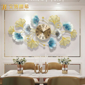 宝洛雷希新中式客厅挂钟创意钟表家用艺术大气时钟装饰轻奢挂表静音钟
