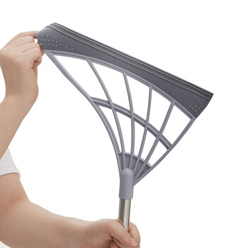 益美得 FW-1162 硅胶扫把多功能扫地笤帚扫水玻璃刮水器扫灰地刮拖把 颜色随机     