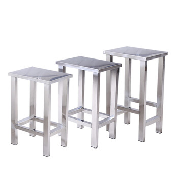 纳仕徳 SW-049不锈钢方凳工厂车间流水线员工操作凳子定制 24*34*45 304材质