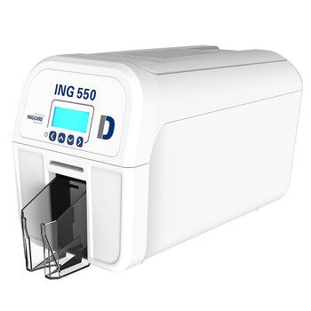 译维（Ezscan）ING550 高清600DPI证卡打印机PVC工作证门禁会员卡制卡机