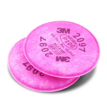 3M 6200+2097CN 防尘面具3件套防尘口罩工业粉尘打磨切割金属烟电焊接气体防烟雾霾定做1套