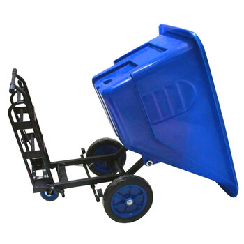 超宝（CHAOBAO）B-110B 工地园林工厂手推式倾斜斗车 小号350L