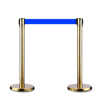 飞尔（FLYER）隔离带伸缩带栏杆护栏银行排队护栏安全警戒线隔离线礼宾杆一米线不锈钢隔离杆围栏 5米不锈钢