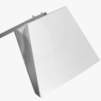 领象 加厚不锈钢垃圾铲铁皮簸箕单个箕畚箕铲子撮子铁畚斗垃圾斗特厚垃圾铲子 方管中号