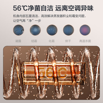 格力（GREE）大1匹 云佳 三级能效 变频冷暖 自清洁 壁挂式卧室空调挂机(KFR-26GW/NhGc3B 珊瑚玉色)