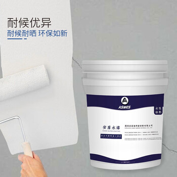 阿斯密 ASMES ASW610 全天候高级外墙漆防水防晒 环保乳胶漆耐久水漆面漆20kg 淡橙色