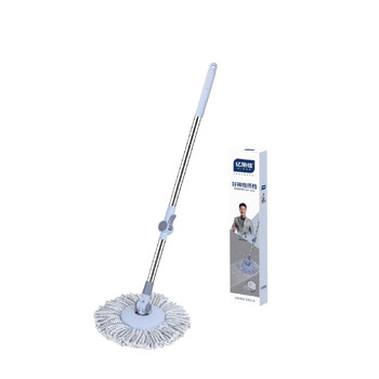 亿丽佳 旋转拖把拧水拖地免手洗纳米挤水拖布老式墩布好神拖甩水拖把（礼盒装） 4件/组