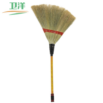 卫洋 WY-920 清洁植物扫把 手工扫帚 物业学校工厂单位环卫笤帚 精加工加厚龙须草小扫把一个装