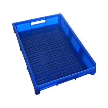 JN JIENBANGONG 塑料方盘 工业塑料盒子长方形胶盆托盘方形塑料盆工具盒零件盒方盆 蓝色460*330*90mm