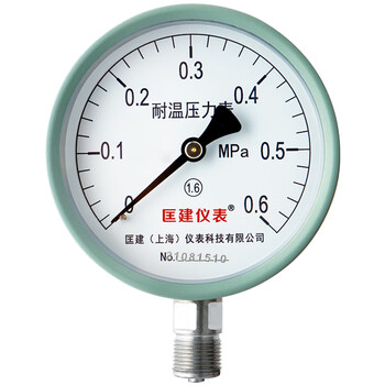 匡建仪表（CONJANT）YH-100耐高温压力表 径向水压表油压表气压表液压表 耐热 直径100mm 0-0.60MPa 