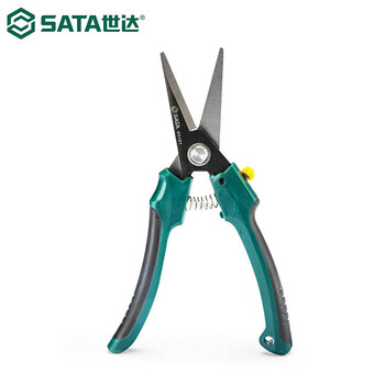 世达SATA 电工剪，8"，93121，光纤芳纶丝电工剪 线槽剪 凯夫拉锯齿剪