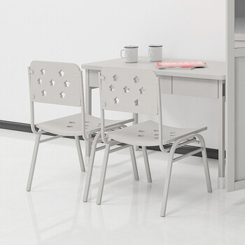 京顿办公椅学习椅培训椅阅览室椅子宿舍学习椅78*52*48.5cm