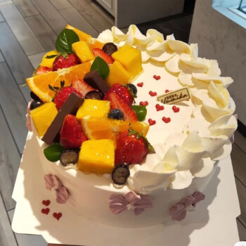 京集生日蛋糕同城配送预定水果6寸儿童送爸妈祝寿新鲜水果蛋糕