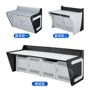 华盼监控室操作台指挥中心工作台多媒体安防调度台机房控制台桌可定制 直线型3人位 1850*600*950mm