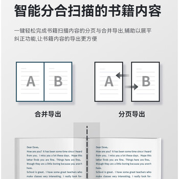 得力扫描仪 1800万像素高拍仪 照片扫描仪自动连续 高速办公用 微曲面书籍扫描 适配国产系统A3 15163