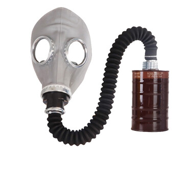 普达 防毒面具军全面罩过滤式自吸防尘喷漆打农药防甲醛有机气体生化 4001全面罩+3号中罐四件套