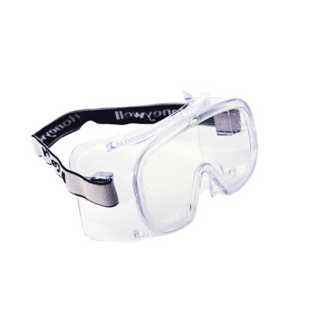 霍尼韦尔（Honeywell）200100间接通风防冲击眼罩防刮擦防雾男女头戴式 透明PC镜片定做2副