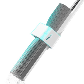 兰诗（LAUTEE）FH-1360 新款不锈钢免手洗胶棉拖把吸水挤水海绵一拖干湿两用地拖拖布  新款胶棉 33CM