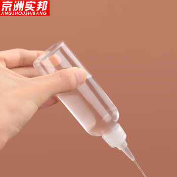 京洲实邦 透明尖嘴挤压瓶 实验室颜料分装塑料滴瓶 100ml十个装ZJ-1371