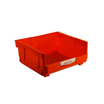 访客 FK 加厚零件盒塑料斜口组合式货架背挂零件盒工具物料分类盒5个装红色