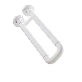 星期十 加固型60cm白色无腿厕所防滑扶手残疾人安全无障碍坐便器马桶加固栏杆定制