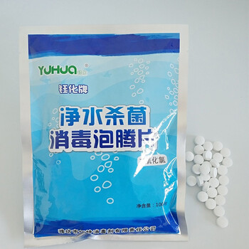 钰化水产二氧化氯泡腾消毒片1kg袋水产养殖水产养殖鱼塘虾蟹塘杀菌消毒泡腾片
