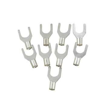 天旭叉形冷压接线端子裸端子铜线耳铜鼻子线插紫铜焊口UT6-8 1000只/包 1包