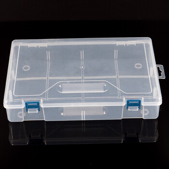 海斯迪克 HKCL-497  塑料分类收纳盒 加厚乐高零件盒元件工具盒  无隔板 30*20*6.3cm