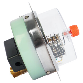 匡建仪表（CONJANT）YXC-100ZT电接点压力表 轴向带边 水压油压气压压力表 表盘直径100mm0-2.5MPa