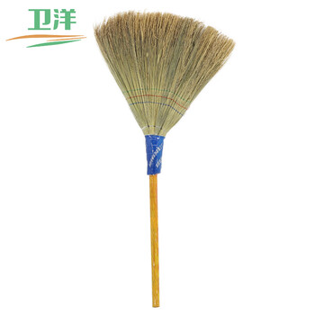 卫洋 WY-918 清洁植物扫把 手工扫帚 物业学校工厂单位环卫笤帚 普通款龙须草小扫把一个装