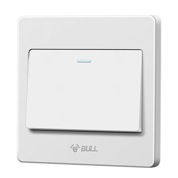 公牛（BULL）开关插座 G07系列 一开双控开关 86型面板G07K112C 白色 暗装