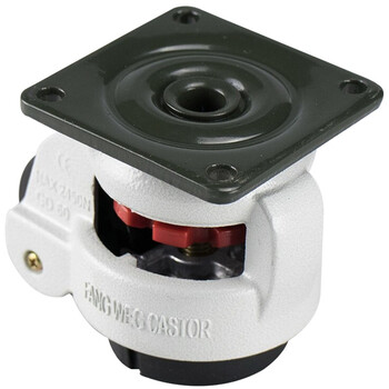 海斯迪克 HK-5097 福马轮 水平调节脚轮仪器设备重型万向轮 FD-80F(平板)