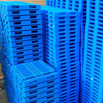 伏兴 网格双面塑料托盘 重型仓储物流卡板定制仓库防潮塑板货架托板 120x120x15cm加厚款