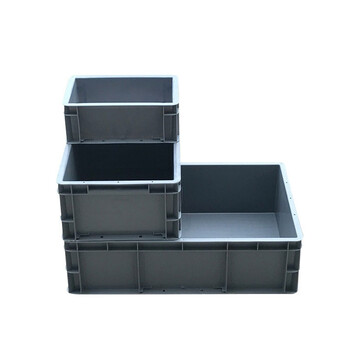 京度800*400*330mm欧标EU箱汽配周转箱塑料物流箱收纳盒零件盒加厚JD-EUX-G15