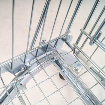 海斯迪克 HKCL-205 超市购物车 商场手推车儿童可坐加厚理货车 125L 银白（PU轮）