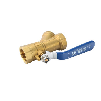 筑华工品 过滤球阀 长手柄y型过滤器 黄铜过滤测温球阀 企业定制 DN40 一个价