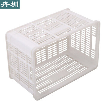卉圳物流转运筐快递周转筐货架物料筐加厚工业镂空胶框塑料沥水筐HD317