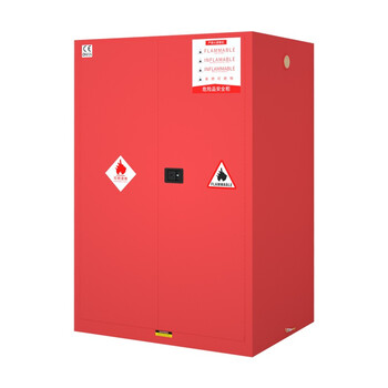 京度 防爆安全柜 90加仑储存柜化学柜钢制危化品试剂存储柜工业危险品实验柜子可定制 红色