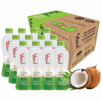 if椰子水350ml瓶进口coco可可果汁nfc青椰汁饮料网红低卡低糖整箱原味