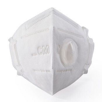 CM朝美 6002A-3型 耳挂式【150只】带呼吸阀KN95防雾霾PM2.5防唾液飞沫颗粒物粉尘透气成人工业劳保民用口罩