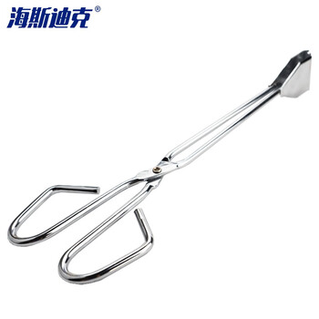 海斯迪克 不锈钢色垃圾夹30.5cm 垃圾钳火钳 捡拾器取物器环卫垃圾夹 HKQJ07