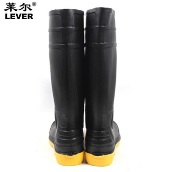 莱尔 SL-2-91双钢三防PVC特种劳保靴防砸/防刺穿/耐酸碱/耐磨/防水/防滑定做1双45码
