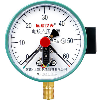 匡建仪表（CONJANT）YXC-150磁助式电接点压力表上下限报警水压表油压表气压表自动控制压力表 0-60MPa 