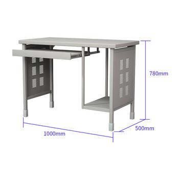 京顿办公桌学习桌培训桌阅览桌宿舍桌子单抽学习桌100*50*78cm